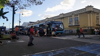 Imagen de las paradas de buses de Desamparados