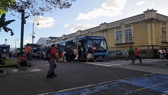 Imagen de las paradas de buses