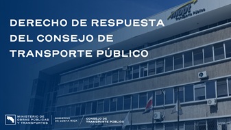 Fotografía del edificio central del CTP, con el título
 del comunicado.
