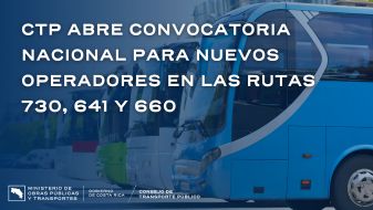 COM 30-2025: Imagen ilustrativa de buses con el título de el comunicado y logo institucional.