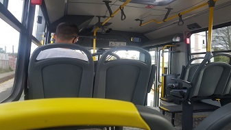 Imagen del interior de un autobus